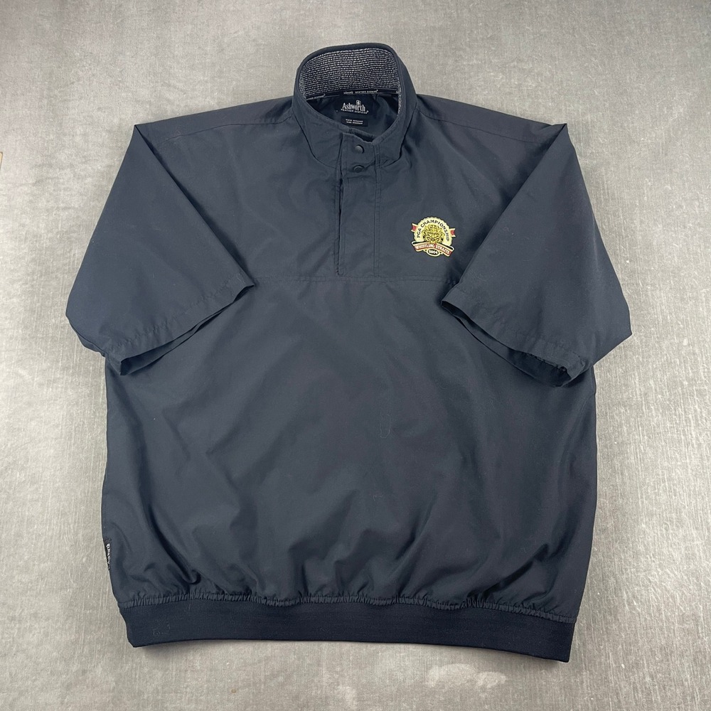 2004 PGA Championship Whistling Straits Ashworth Mens XXL Black Golf Windshirt